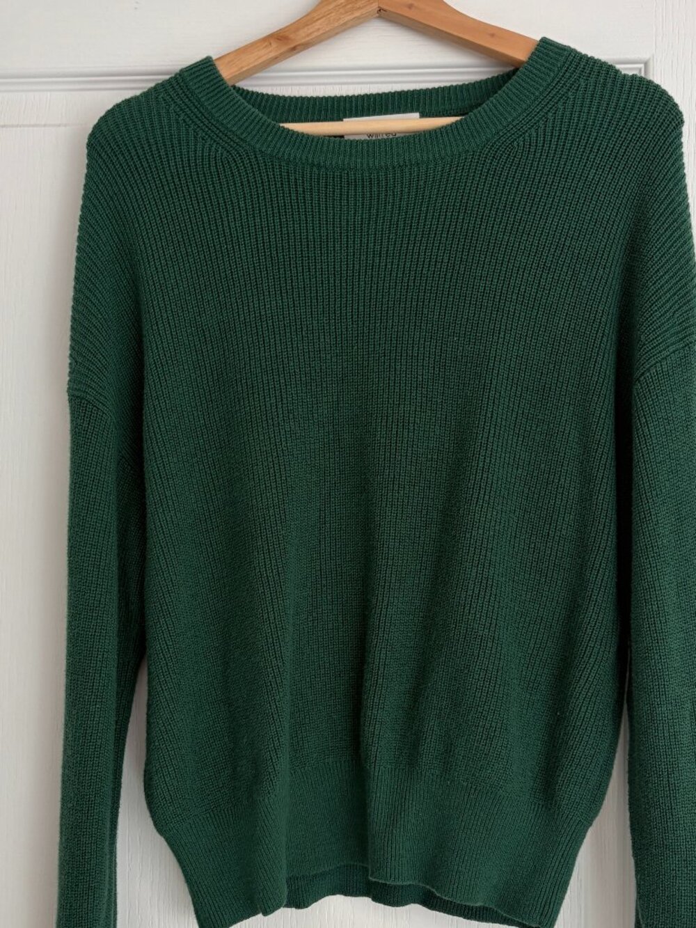 Aritzia Wilfred Merino Wool Shaker Stitch Sweater